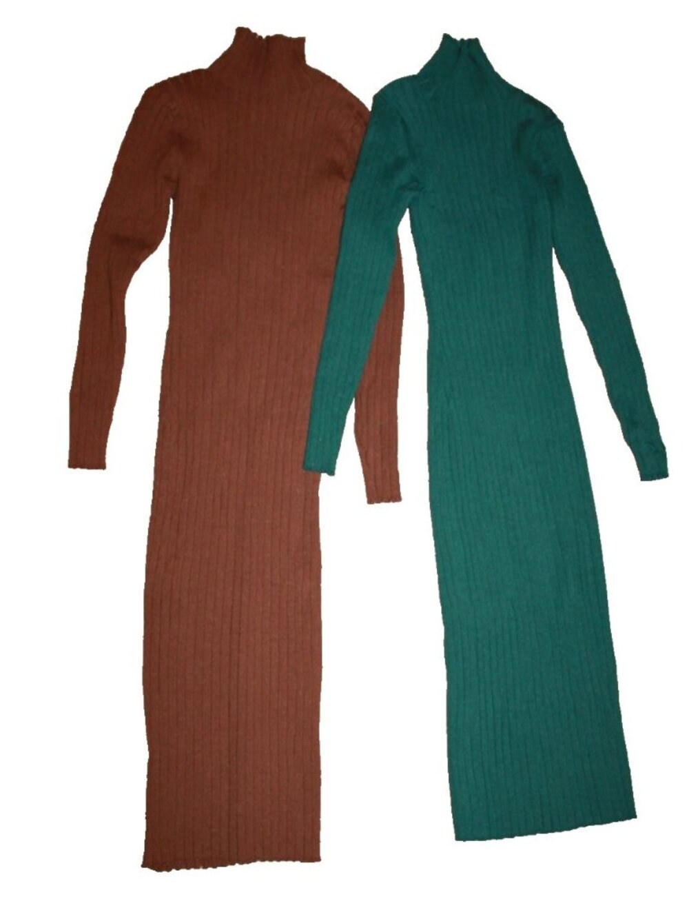 MEROKEETY Women's Size S Ribbed Sweater Dress High Neck Bodycon Lot of 2